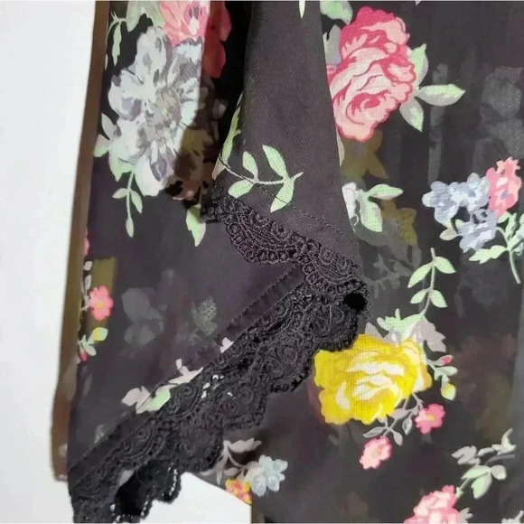 💚 5 For $25 BOHO Sheer Beach Cover UP Duster Size Medium - Picture 3 of 5